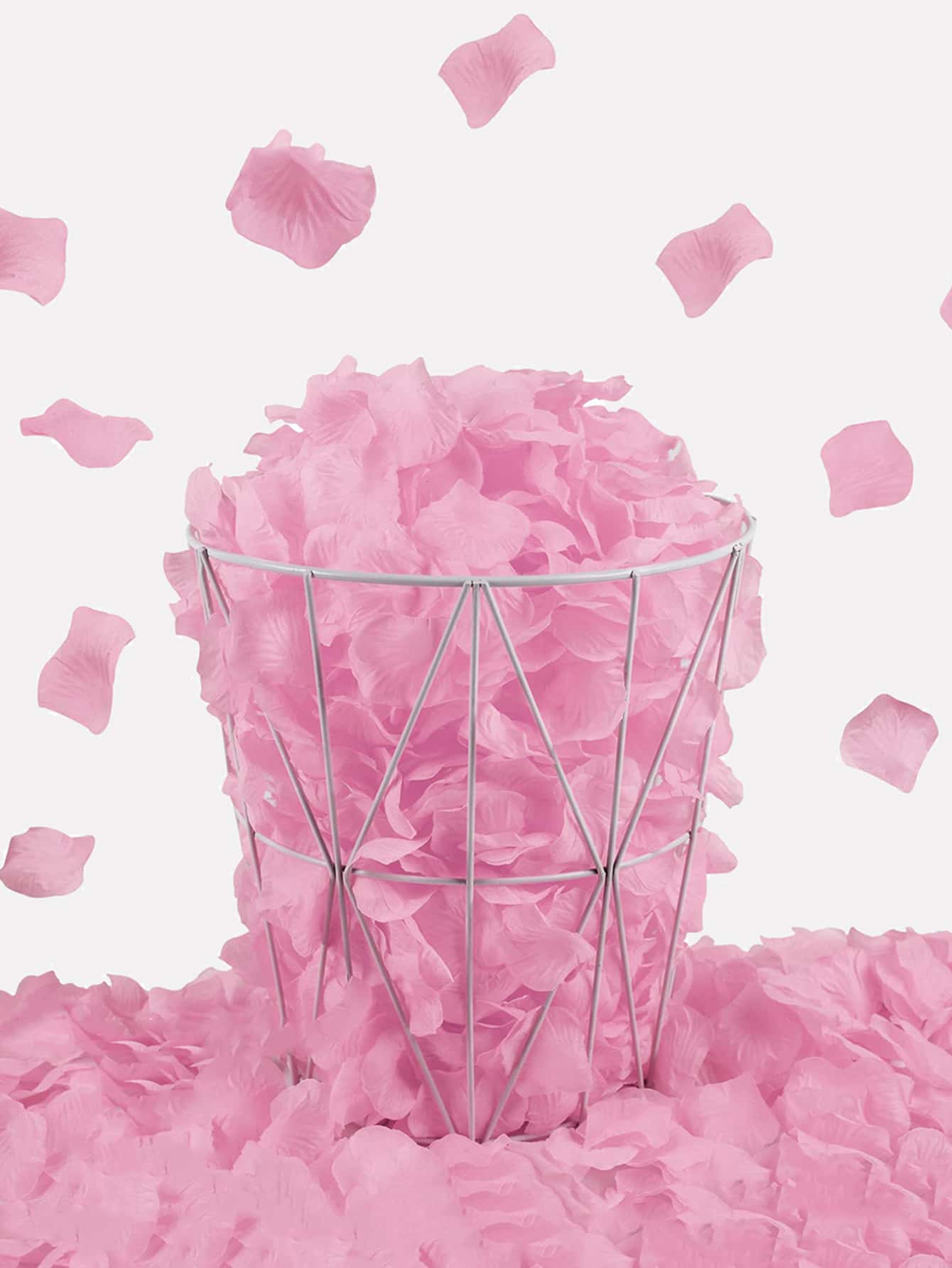 1200pcs/Set Non-Woven Fabric Throwing Confetti, Petal Design Tissue Confetti For Party, - Baby Pink - View 1