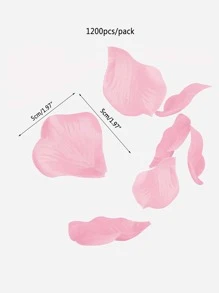 1200pcs/Set Non-Woven Fabric Throwing Confetti, Petal Design Tissue Confetti For Party, - Baby Pink - View 3