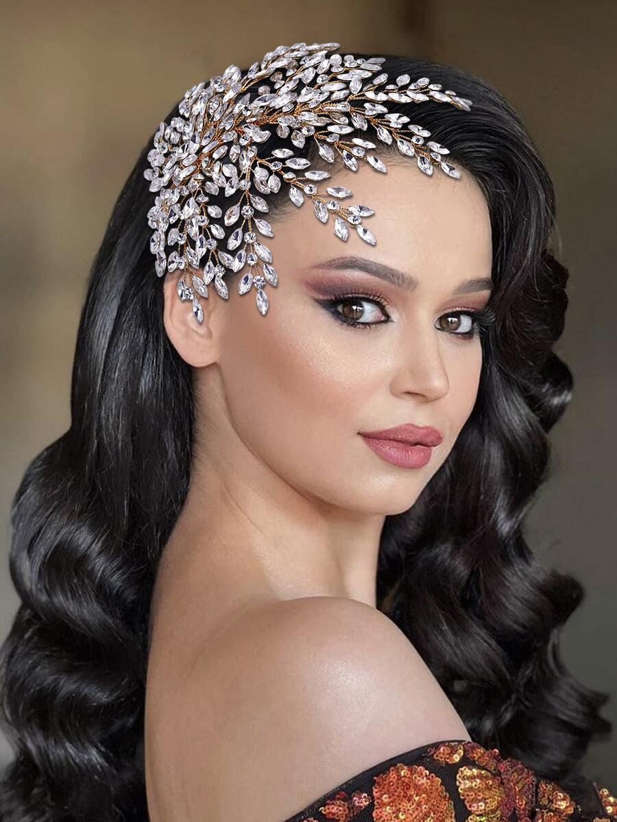 Rhinestone Decor Bridal Hair Band