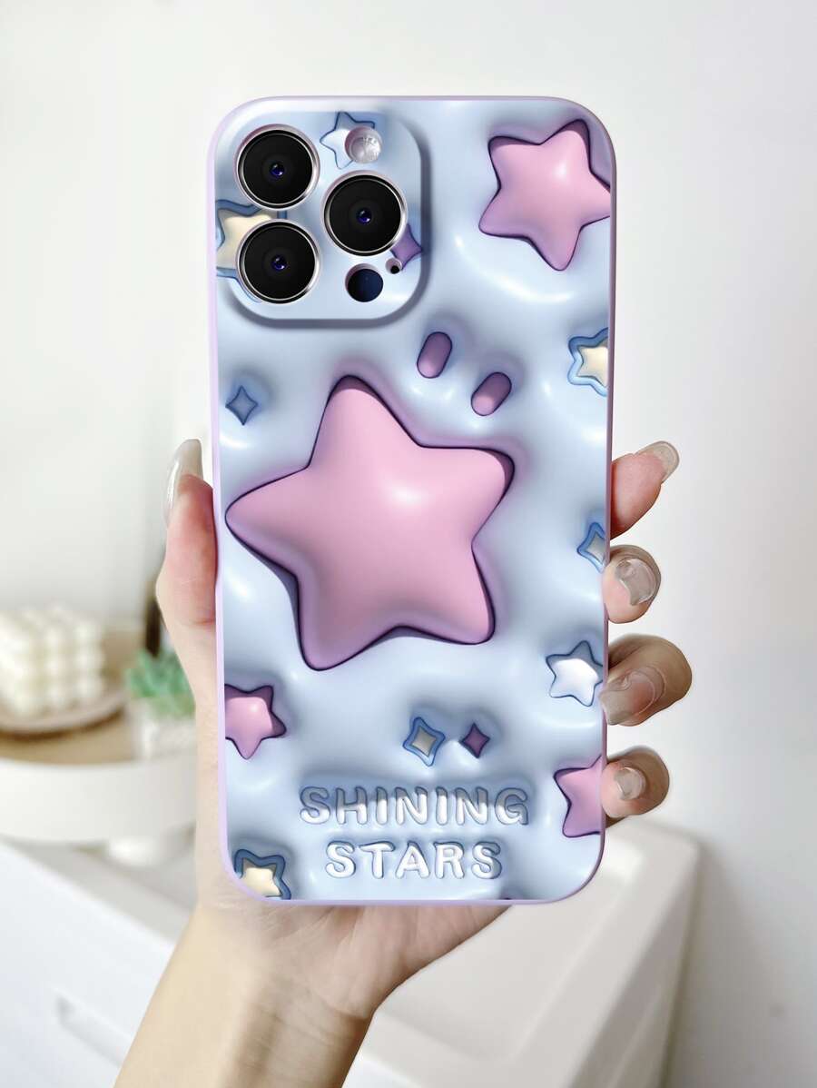 1 x Vỏ điện thoại họa tiết ngôi sao - Nhiều màu - Xem 1