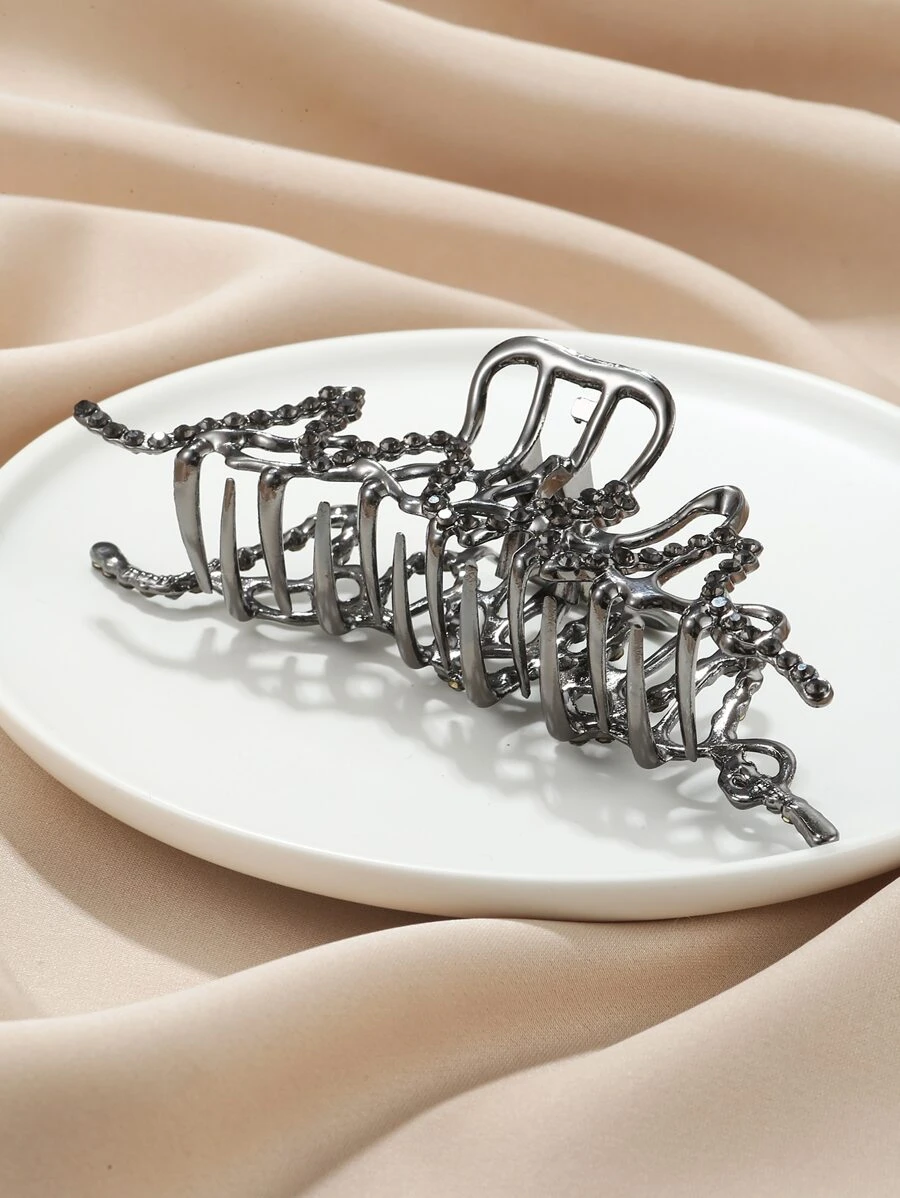 水鑽裝飾髮爪 - 彩色 - 查看 1