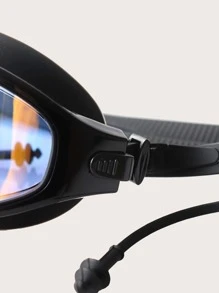 SHENYU Bộ 4 Kính bơi silicon chống sương mù & Kẹp mũi & Nút bịt tai - màu đen - Xem 4