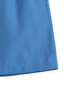 Manfinity KASUA Hombres Shorts de natación unicolor de cintura con cordón