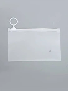 10入組塑膠首飾類極簡透明首飾袋 - 無色 - 查看 2