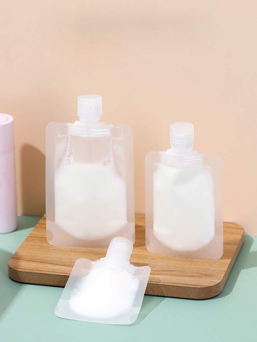 3pcs/set Portable Transparent Storage Bags - Clear - View 1