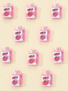 10pcs/set Milk Carton DIY Pendant - Multicolor - View 1