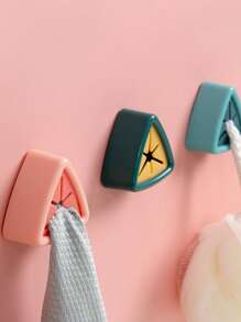 1 Giá Treo Khăn, Giá Đựng Đồ Móc Treo Khăn, Keo Khăn Lưu Trữ Vải Giặt Kẹp Mút Treo Tường Cửa Sổ Phòng Tắm Nhà Bếp Phụ Kiện - trắng - Xem 2