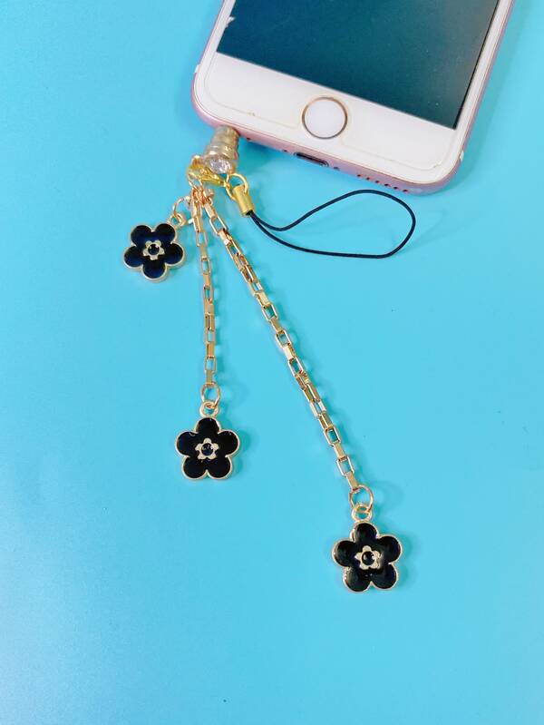 1pc Flower Charm Phone Dust Plug