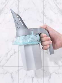 All-in-one Plastic Cat Litter Scoop With Portable Handle And Garbage Bag, Including 4 Rolls Of Scented Waste Bags