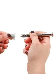 1set DIY Hole Punch - Ancient Silver - View 5