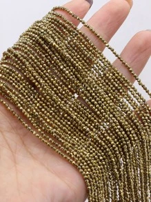 1 hebra Accesorio de joya DIY cuenta - Amarillo Oro - Ver 2