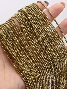 1 hebra Accesorio de joya DIY cuenta - Amarillo Oro - Ver 5