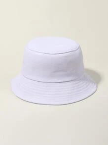 Sombrero cubo con diseño bordado - Blanco - Ver 3