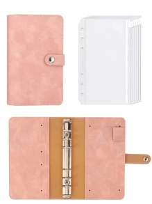 1入組素色活頁套 - 粉色 - 查看 1