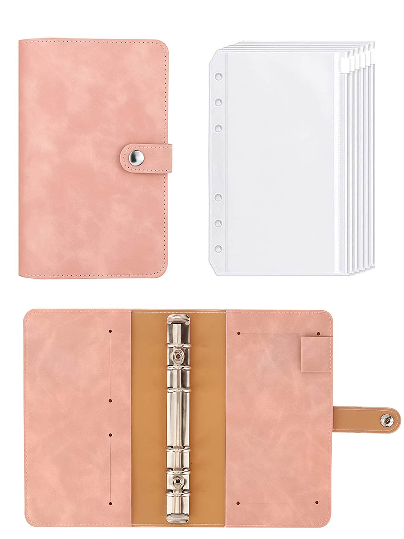 1入組素色活頁套 - 粉色 - 查看 1