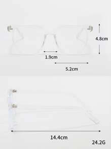 Clear Frame Eyeglasses - Clear - View 4