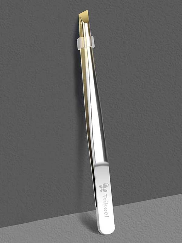 مزيل شعر الحواجب الاحترافي، قطعة واحدة من الفولاذ المقاوم للصدأ بشكل مائل، مناسب لإزالة شعر الحواجب والشعر الوجهي - للعناية الشخصية الدقيقة الاحترافية، المكياج، رخيص، ديكور الغرفة، الخزانة، السفر، غرفة النوم، ملحقات المكياج، الملقط