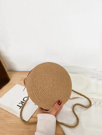 迷你極簡草編包