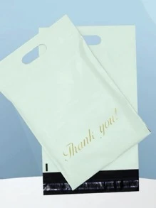 Túi xách đồ họa chữ cái 5 cái - Màu xanh Bạc hà - Xem 1