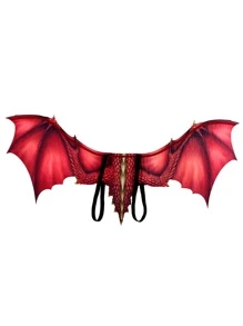 Dragon Wings Costume - Red - View 2