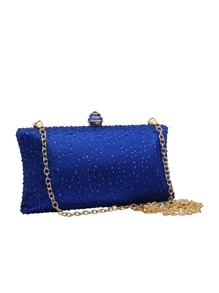 Túi xách nữ buổi tối Pha lê kim cương Hấp dẫn - Màu xanh lam - Xem 5