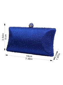 Túi xách nữ buổi tối Pha lê kim cương Hấp dẫn - Màu xanh lam - Xem 8