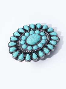 Turquoise Decor Buckle - Multicolor - View 4