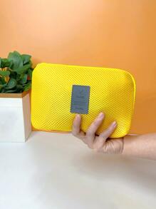 1入組補丁細節防水旅行收纳包 - 黃色 - 查看 2
