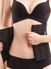 Sports Outdoor 1pc Letter Graphic Sports Waist Belt Shapewear Waist Trainer Corset - Black - View 4