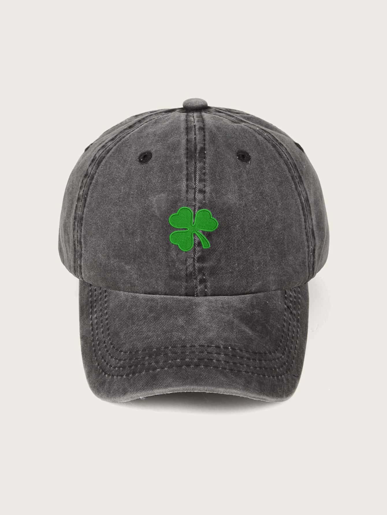 1pc Embroidered Sun Four Seasons Outdoor Baseball Cap, Vintage Washed Neutral Trucker Cap, Breathable Adjustable Golf Sun Hat For Women Men, Y2K Couple Sun Hat - Black - View 1