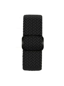 Dây đeo đồng hồ đàn hồi vòng nylon có thể điều chỉnh độ dài rộng 18mm20mm22mm tương thích với - màu đen - Xem 3