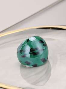 圖案玻璃戒指 - 彩色 - 查看 3