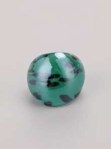 圖案玻璃戒指 - 彩色 - 查看 4