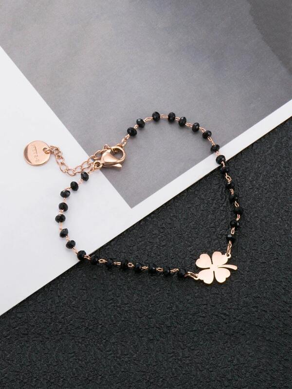Clover Decor Bracelet SHEIN USA
