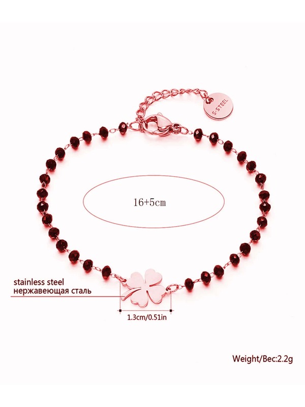 Clover Decor Bracelet SHEIN USA