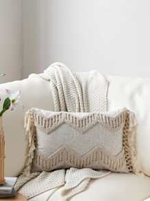 1 Chevron Búi Đệm, Sợi Hóa Học Tua Rua Trang Trí Trang Trí Ném Gối Cho Gia Đình - Nhiều màu - Xem 3