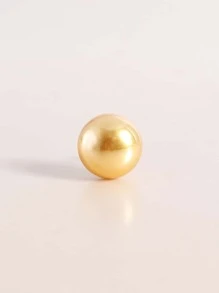 Broche con diseño de bola - Amarillo Oro - Ver 1