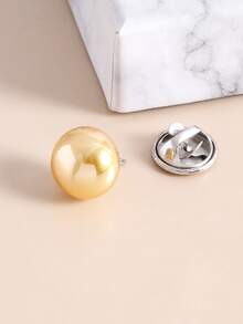 Broche con diseño de bola - Amarillo Oro - Ver 3