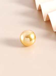 Broche con diseño de bola - Amarillo Oro - Ver 4