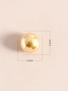 Broche con diseño de bola - Amarillo Oro - Ver 5