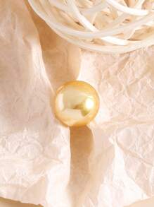 Broche con diseño de bola - Amarillo Oro - Ver 6