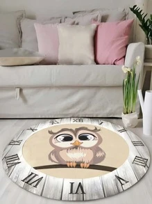 1 Phim Hoạt Hình Con Cú Hoa Văn Thảm Sáng Tạo Vải Tròn Họa Tiết Trừu Tượng Hoa Văn Sàn, Cho Gia Đình Phòng Khách Phòng Ngủ - Nhiều màu - Xem 2