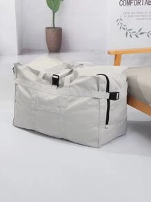 TINYAT Túi du lịch sức chứa lớn Túi hành lý chống nước và chống mài mòn Túi xách Túi xách Túi xách tay Túi tập thể dục Túi cuối tuần để đi du lịch Đi công tác Kỳ nghỉ Kỳ nghỉ trở lại trường học cho nam và nữ Học sinh, sinh viên Unisex - Màu Xám nhạt - Xem 2