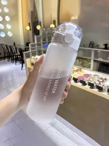 1pc 780ml Plastic Water Bottle For Drinking Portable Sport Tea Coffee Cup Kitchen Tools Kids Water Bottle For School Transparent - Clear - View 1