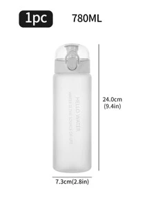1pc 780ml Plastic Water Bottle For Drinking Portable Sport Tea Coffee Cup Kitchen Tools Kids Water Bottle For School Transparent - Clear - View 3
