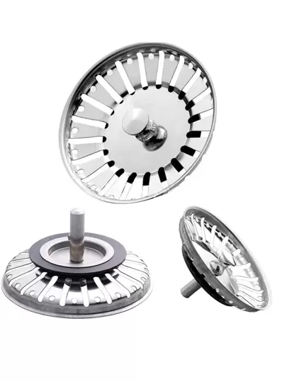 1 st bärbart avloppsfilter i rostfritt stål, minimalistiskt enkelt ihåligt avloppsfilter för hemmakök, restaurangbadrum badrumstillbehör badrumsverktyg