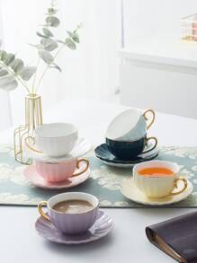 1 pieza 200ml Taza mug con simple café Taza mug para mesa - Púrpura malva - Ver 8