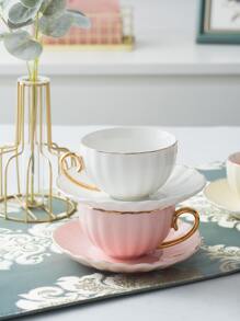 1 pieza 200ml Taza mug con simple café Taza mug para mesa - Púrpura malva - Ver 4