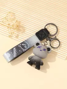 1 móc khóa thiết kế hình chú gấu xám dễ thương, quà tặng cho bạn bè - Nhiều màu - Xem 4