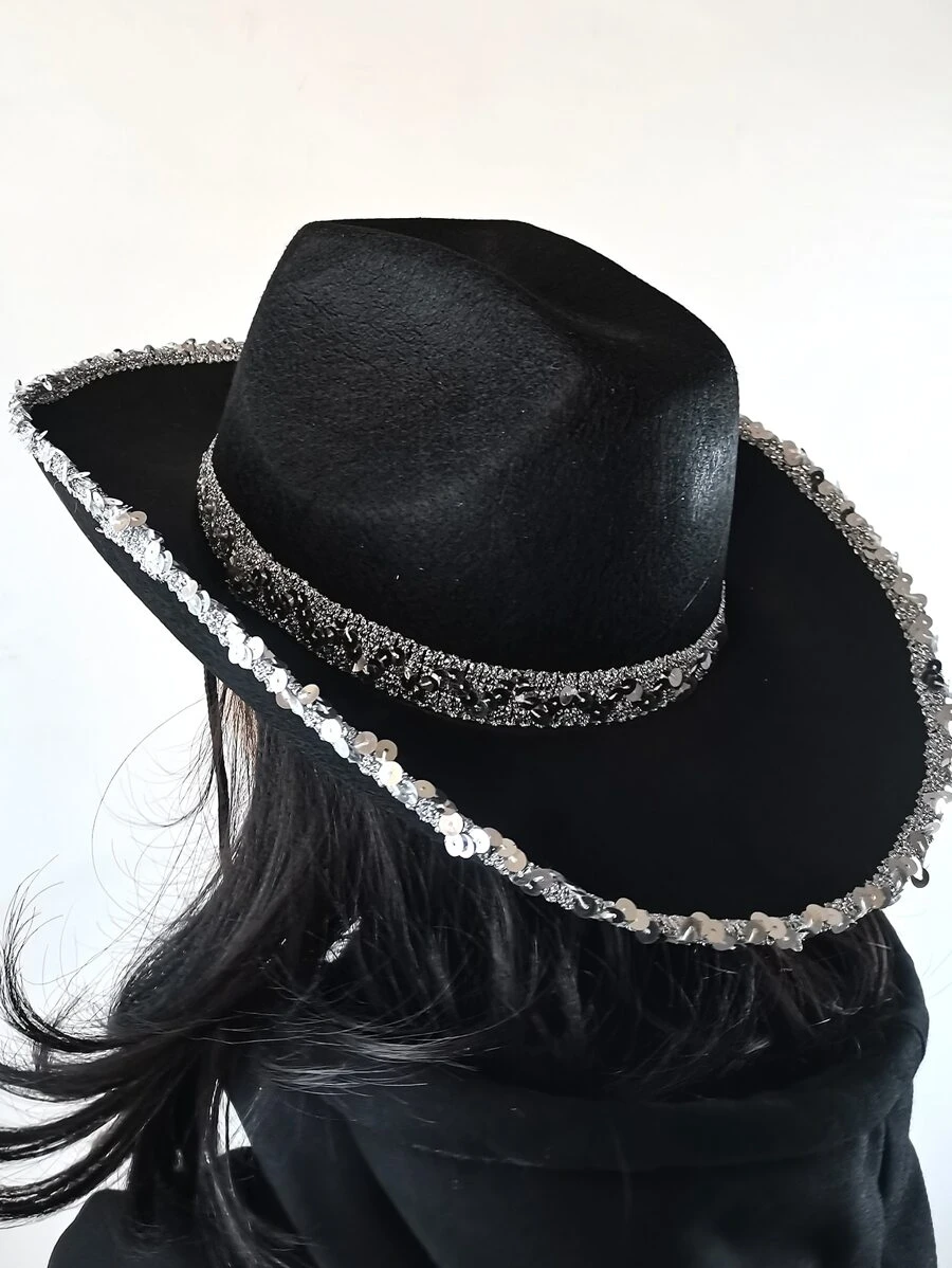 Mũ Fedora trang trí sequin